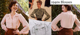1940s blouses styles fabrics and how to wear them today - House of Foxy