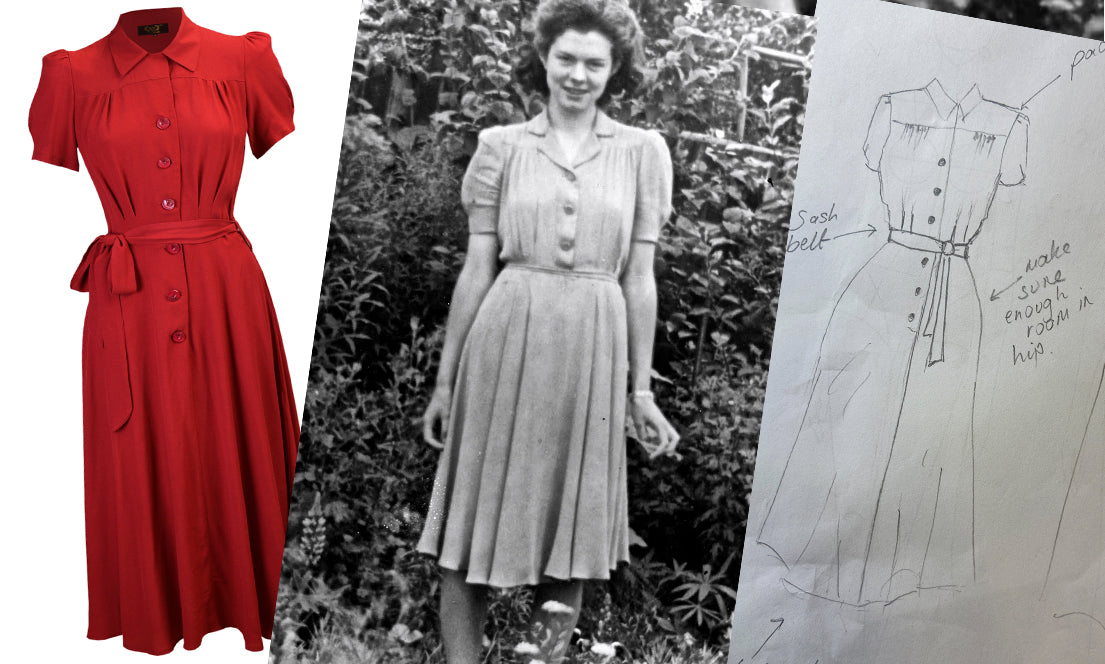 The 1940s Shirt Waister Dress  House of Foxy