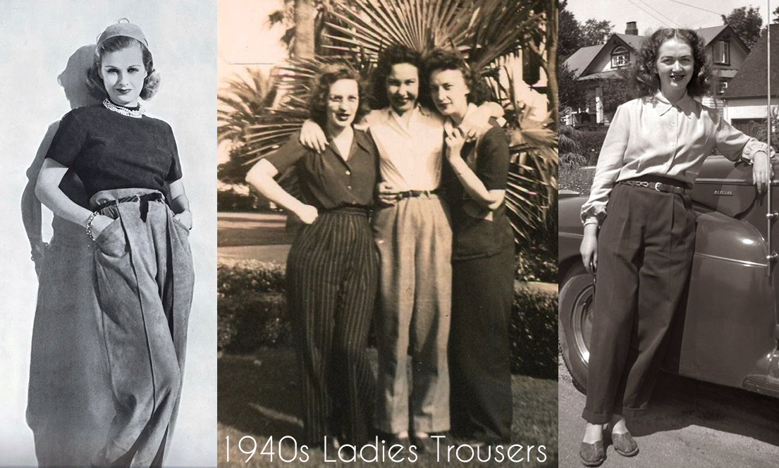 1940s Trousers (or Pants) for Ladies Explained – House of Foxy