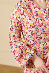 1930s Joanie Bias Cut Dress - Spring Parade