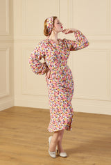 1930s Joanie Bias Cut Dress - Spring Parade