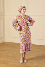 1930s Joanie Bias Cut Dress - Spring Parade
