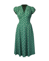 1930s 'Ava' Tea Dress - Dia Deco Emerald