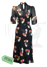1930s Loretta Bias Dress & Slip - Poppy