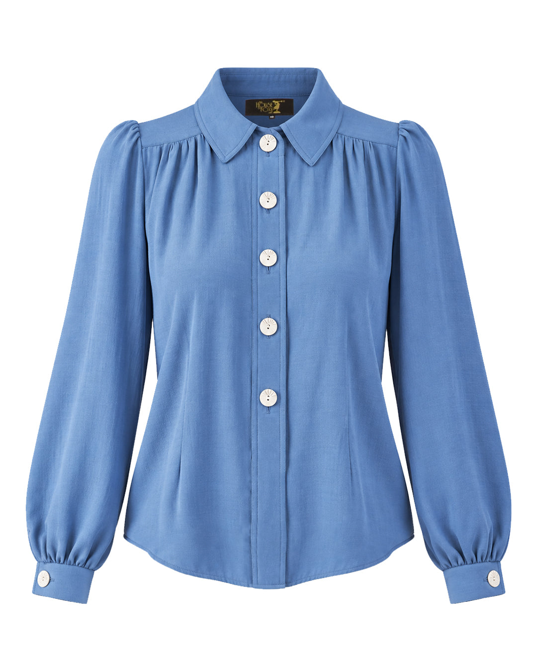 1930s Ellen Blouse - Periwinkle