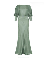 30s Siren Evening Gown - Sage Green