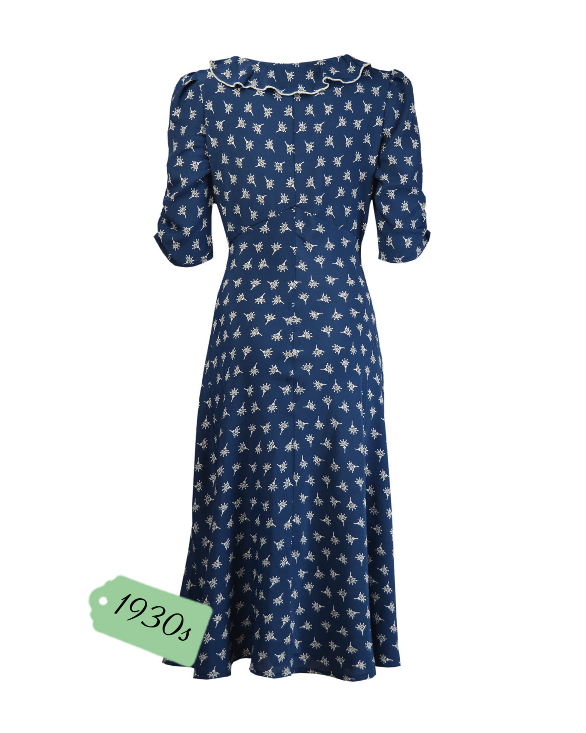 30s Cora Bias Cut Dress - Wish Print