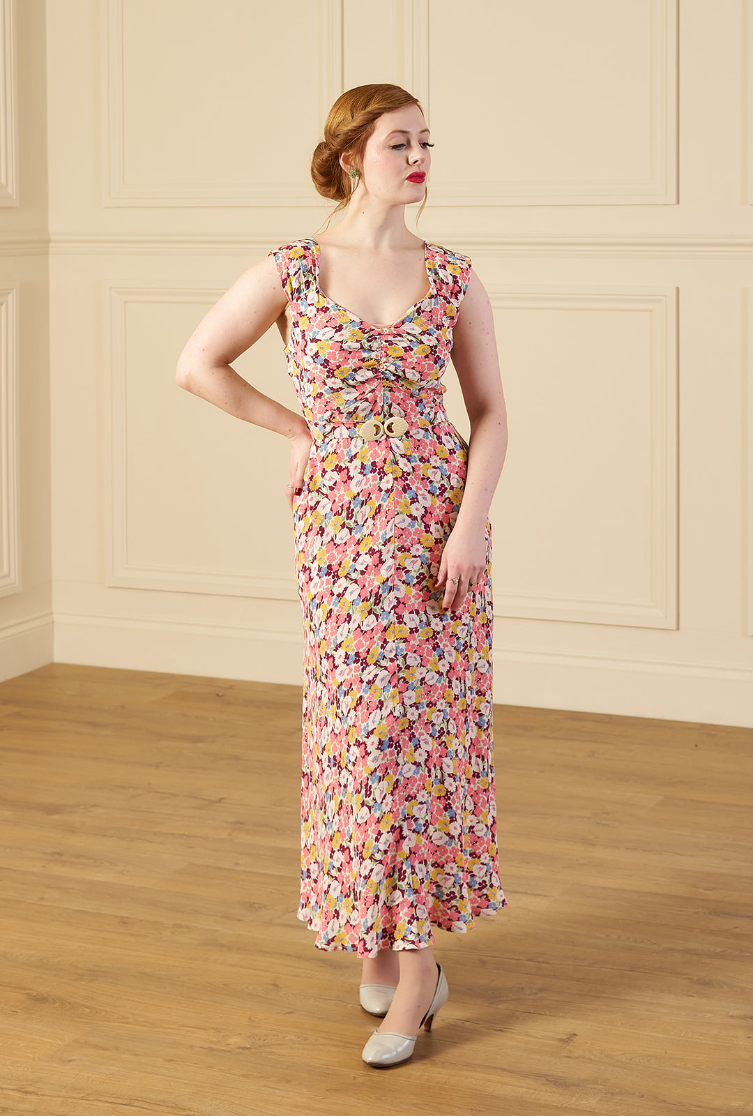 1930s Alice Bias Cut Midi Dress and Bolero - Spring Parade