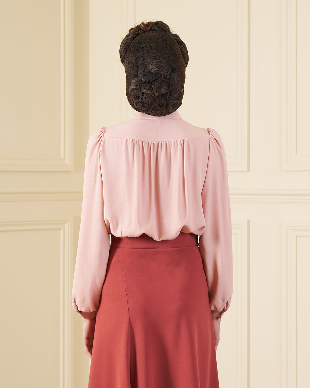 1930s Ellen Blouse - Blush