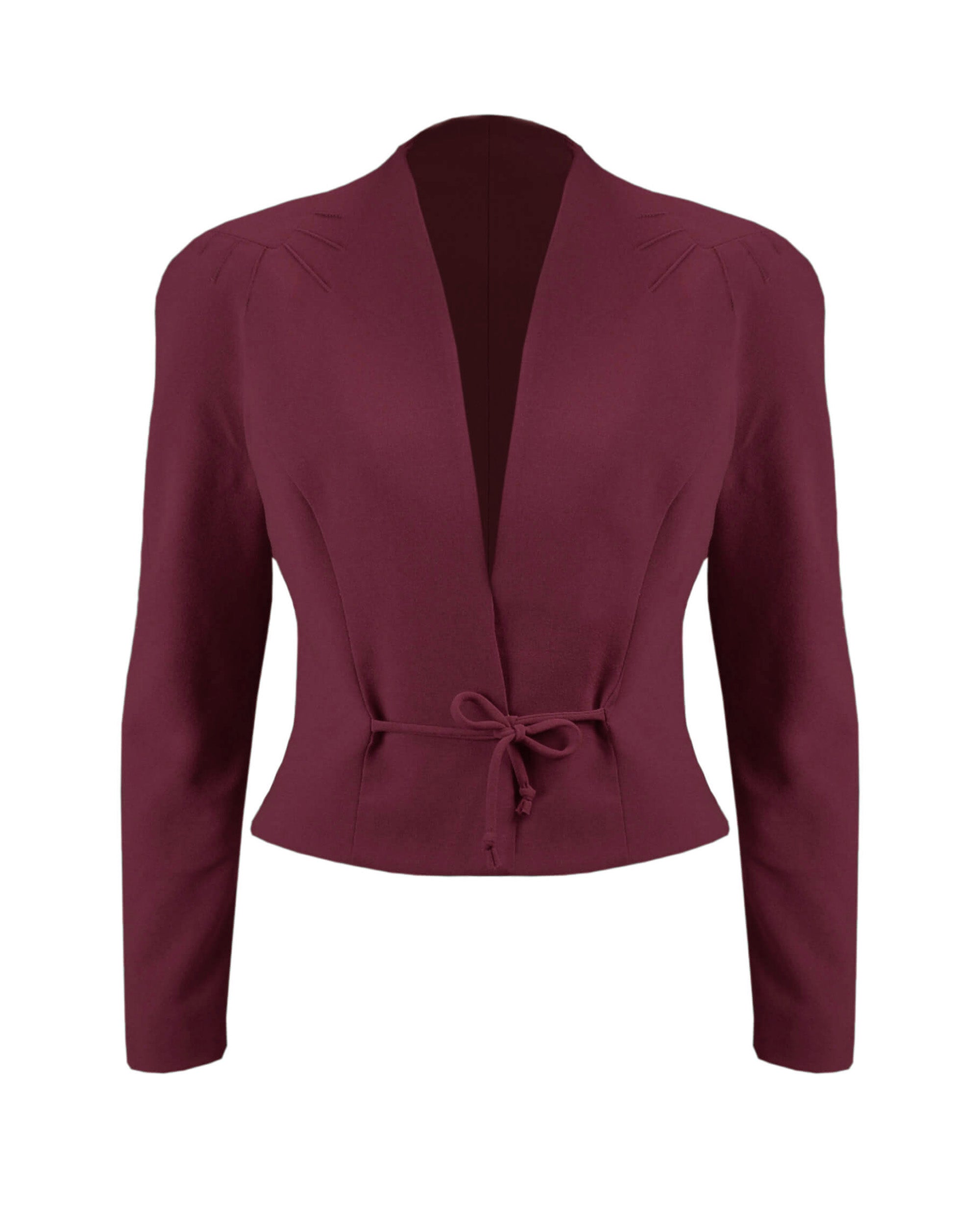 1940s Stanwyck Jacket - Aubergine