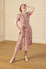 1940s Shirt-Waister Dress - Spring Parade