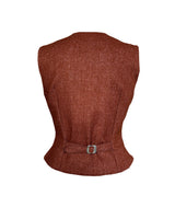 Margot Fitted Waistcoat - Maple Wool Blend