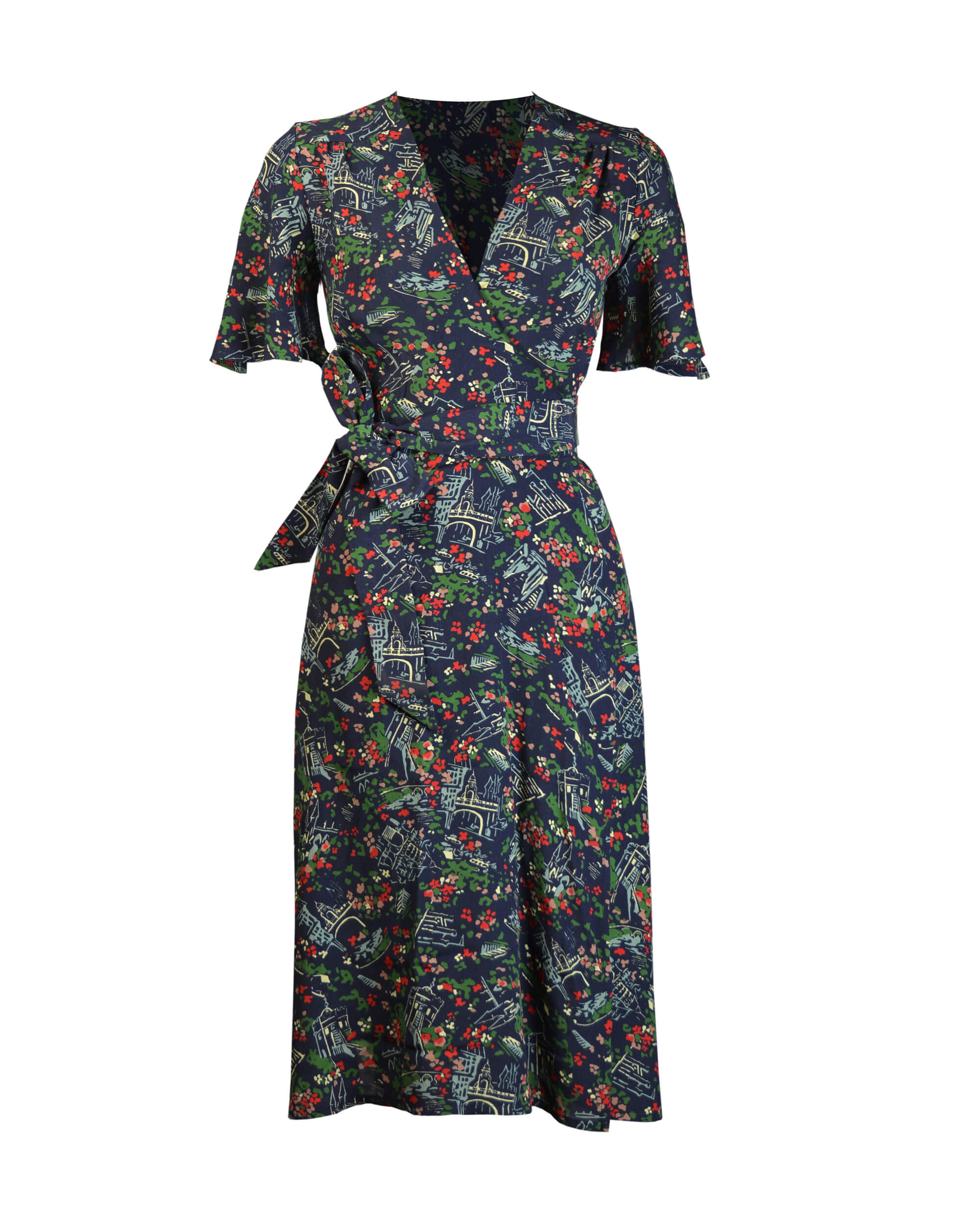 70s Wrap Dress - Chester Print – House of Foxy