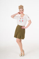 30s Pleated Shorts - Khaki