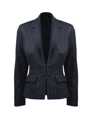 30s Dietrich Blazer - Chalk Stripe