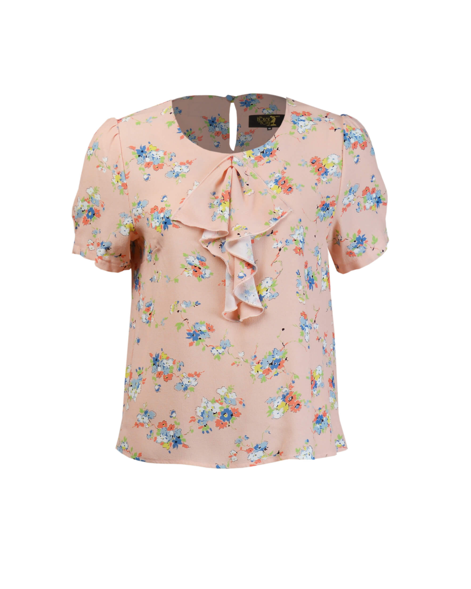 30s Flounce Blouse - Bliss Print