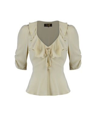 30s Frill Blouse - Antique