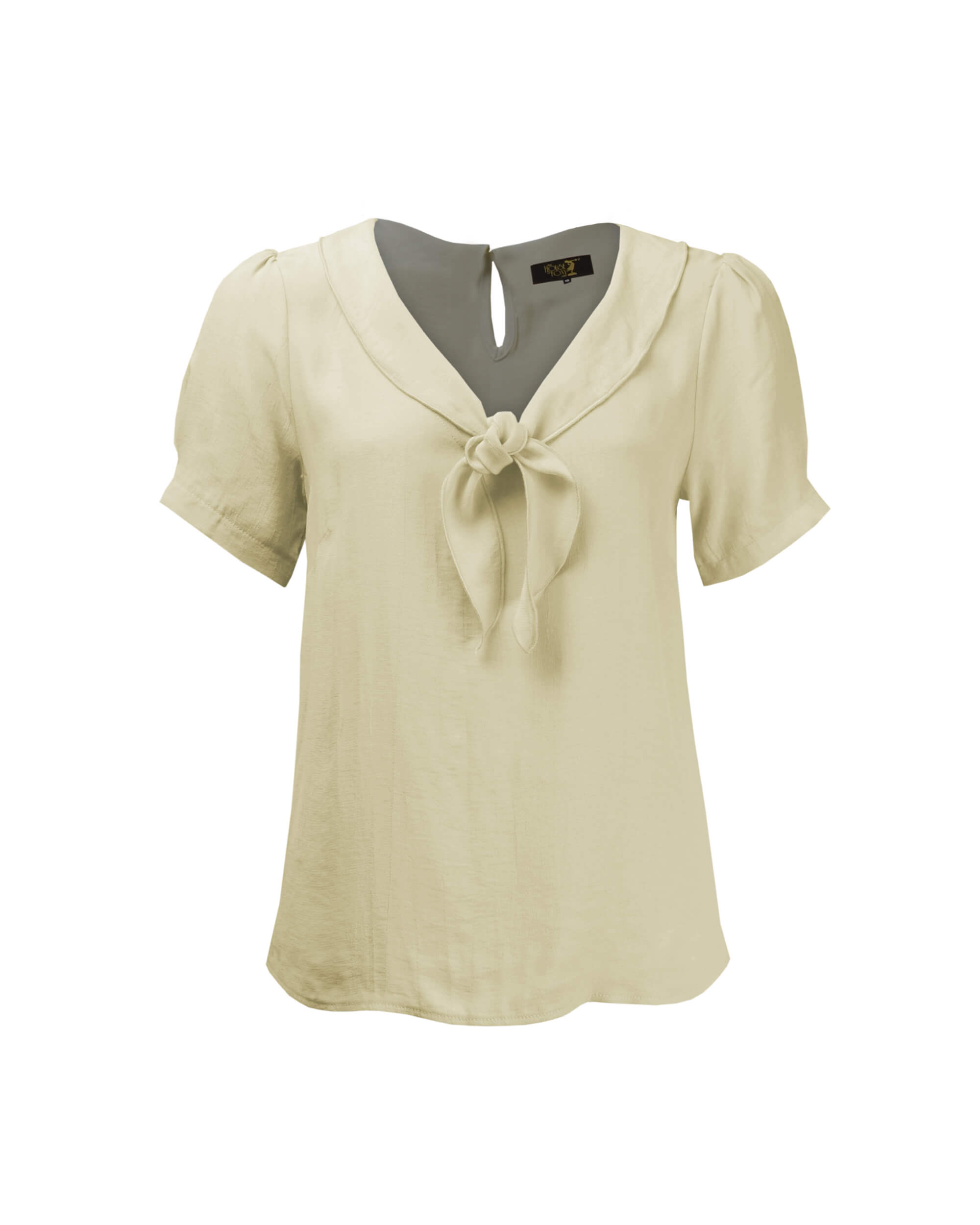 1930s Shawl Blouse - Antique Cream