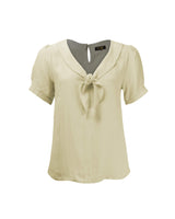 1930s Shawl Blouse - Antique Cream