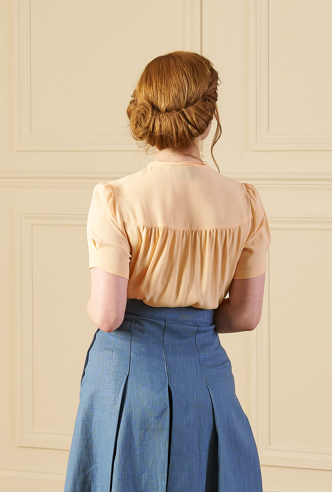 1930s Bonnie Blouse - Apricot