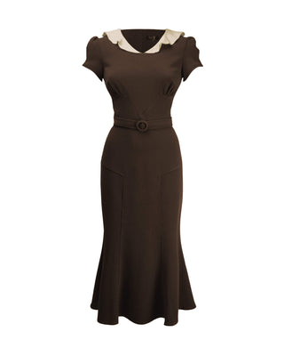 1930s Ginger Dress - Brown