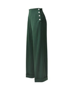 1940s Swing Trousers - Bottle Green