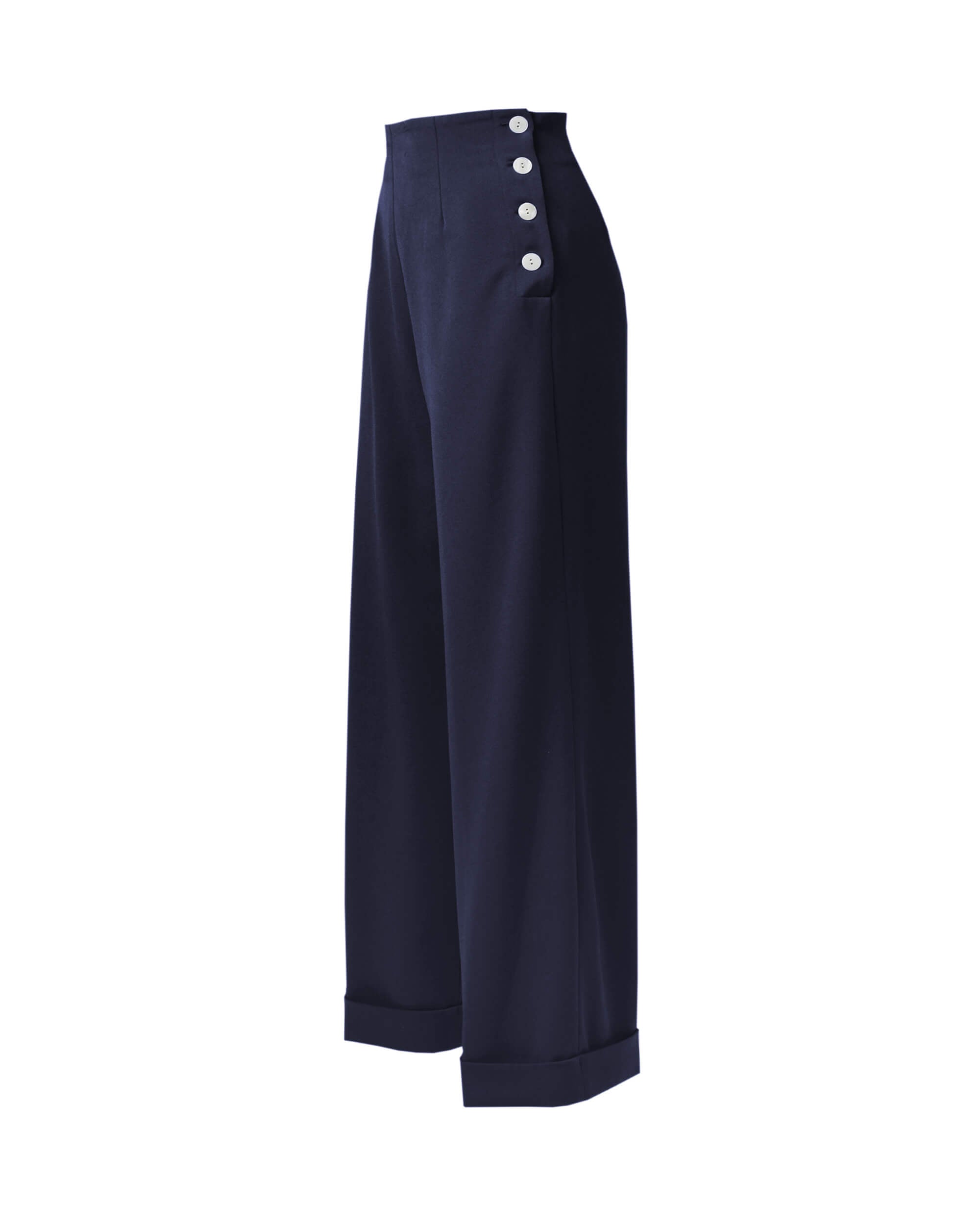 1940s Swing Trousers - Navy