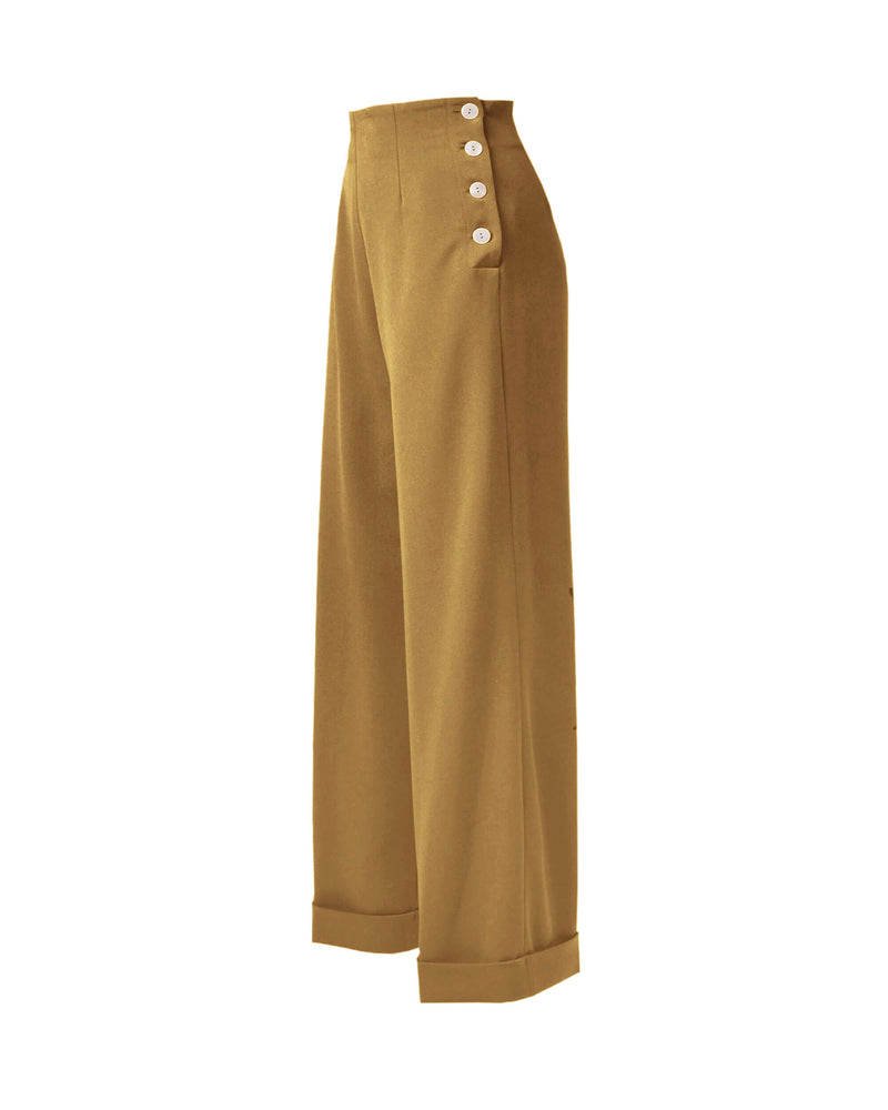 1940s Swing Trousers - Camel