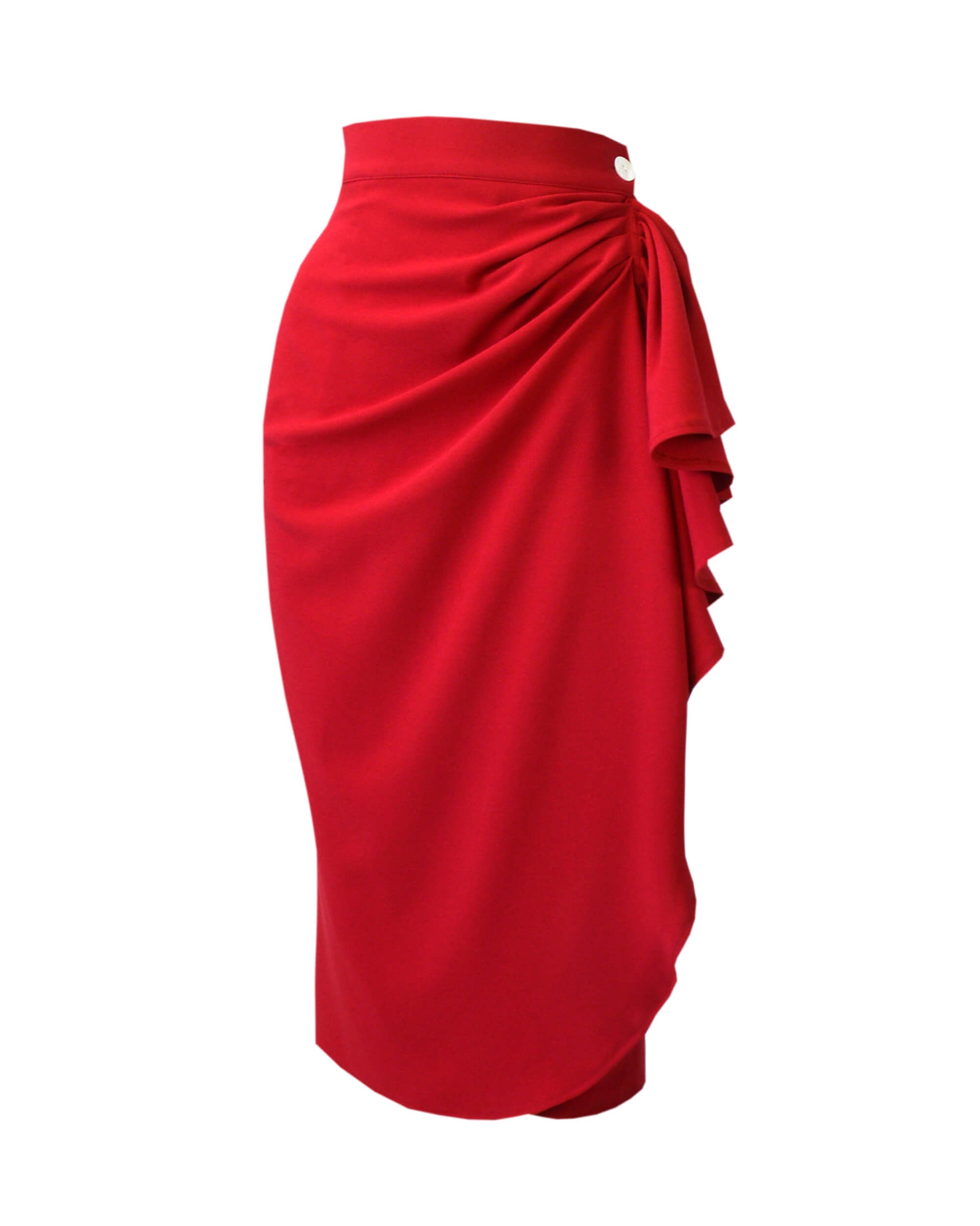 40s Waterfall Skirt - Red – House of Foxy
