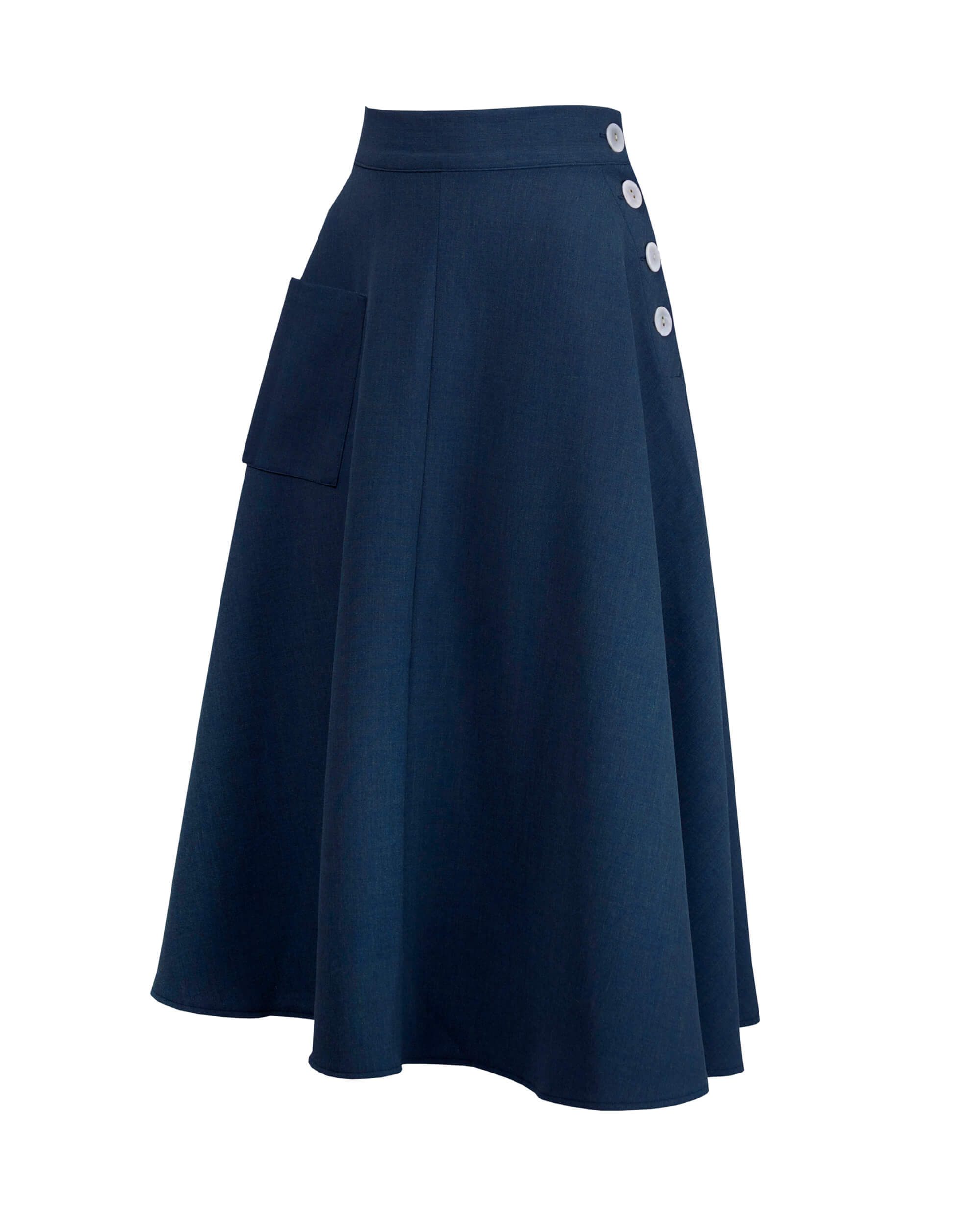 40s Whirlaway Skirt - Navy