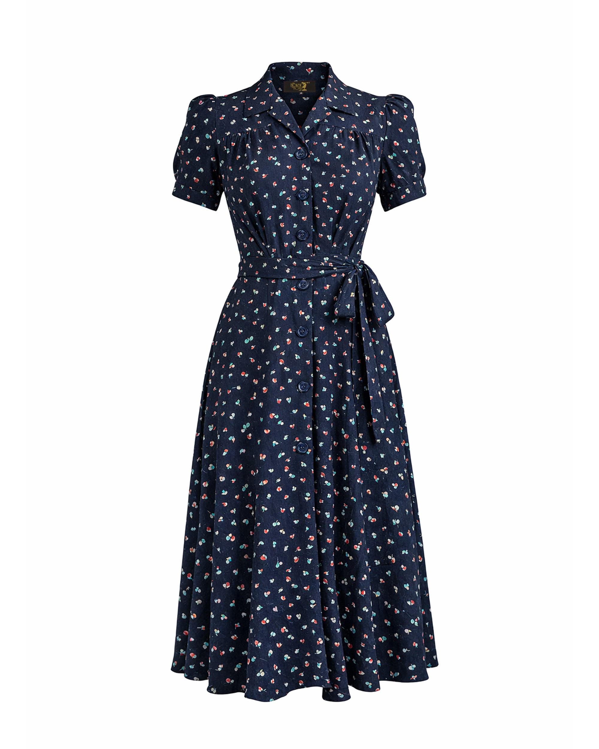 1940s Shirt-Waister Dress - Ocean Pearl - product shot