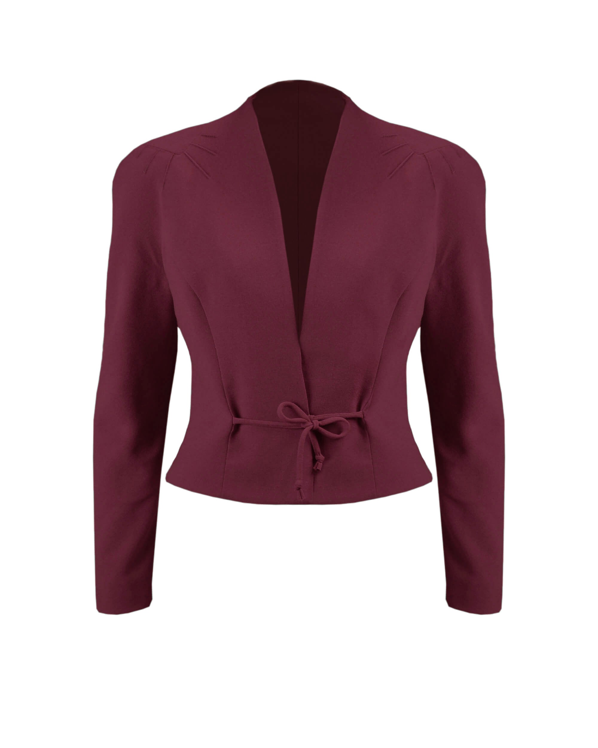 1940s Stanwyck Jacket - Aubergine