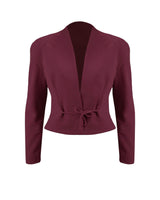 1940s Stanwyck Jacket - Aubergine