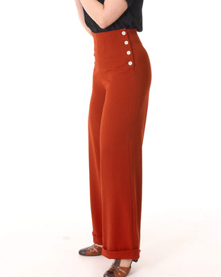 1940s Swing Trousers - Rust
