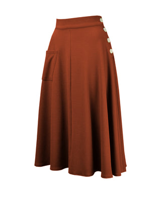 40s Whirlaway Skirt - Rust