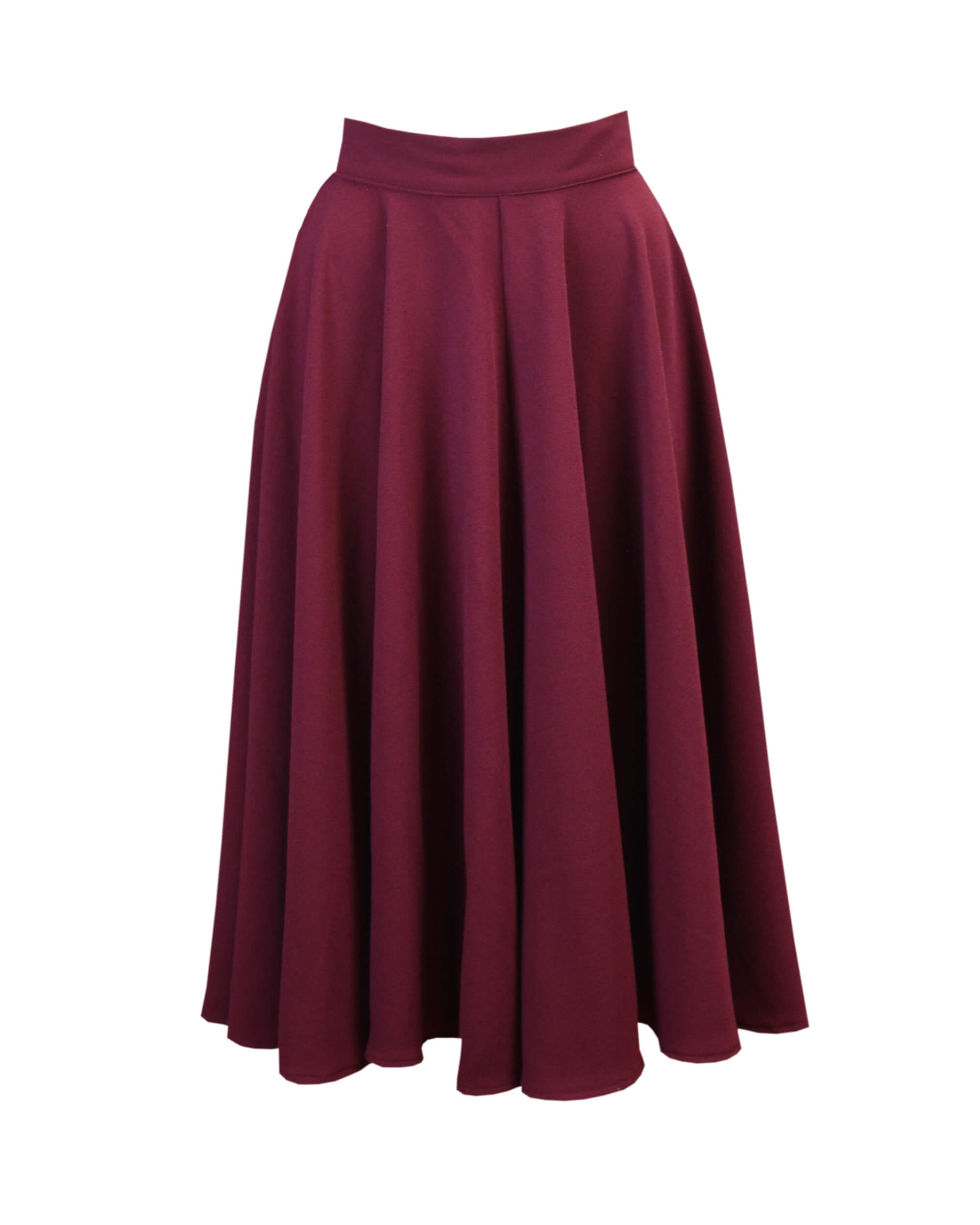 50s Premium Circle Skirt - Berry