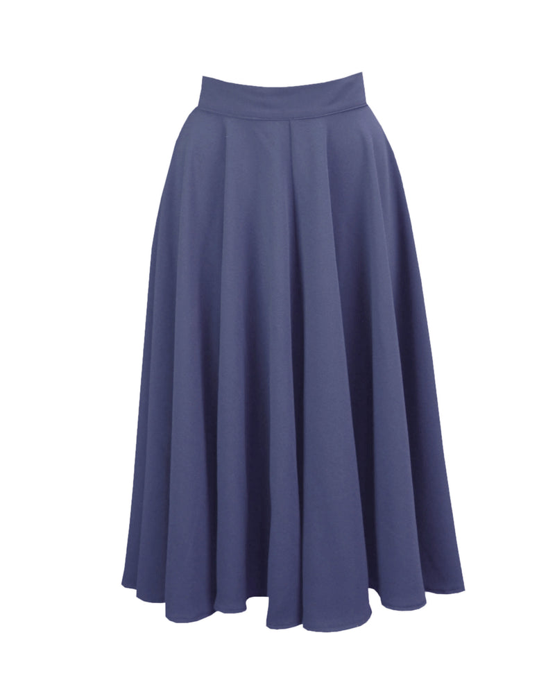 1950s Premium Circle Skirt - Steel