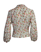 1950s Lola Blouse in Beautyberry Georgette