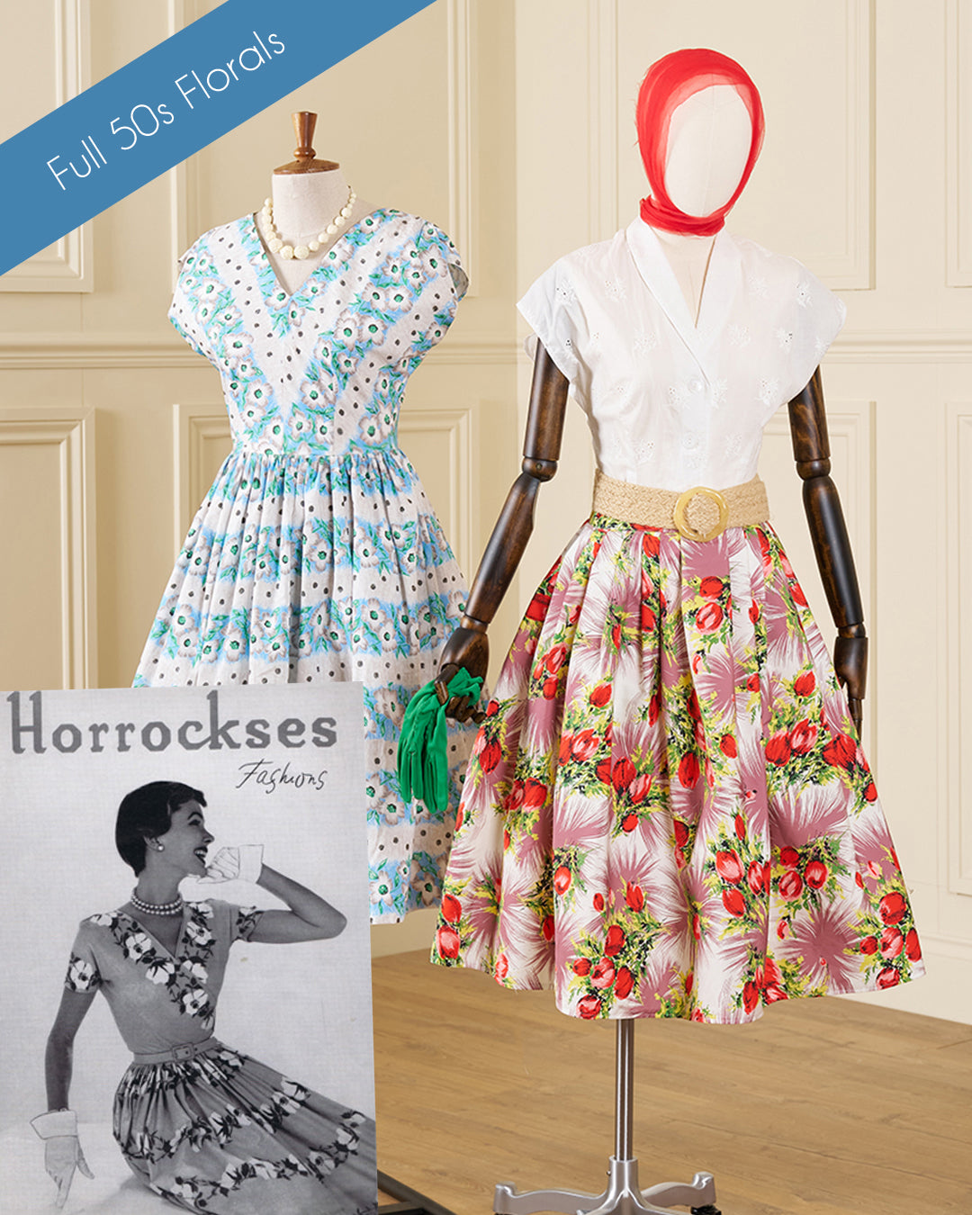1950s Bella Dress - Meadow