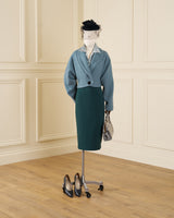 1950s Lola Blouse - Green Check