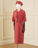 1960s Jackie O Dress & Jacket - Rosewood