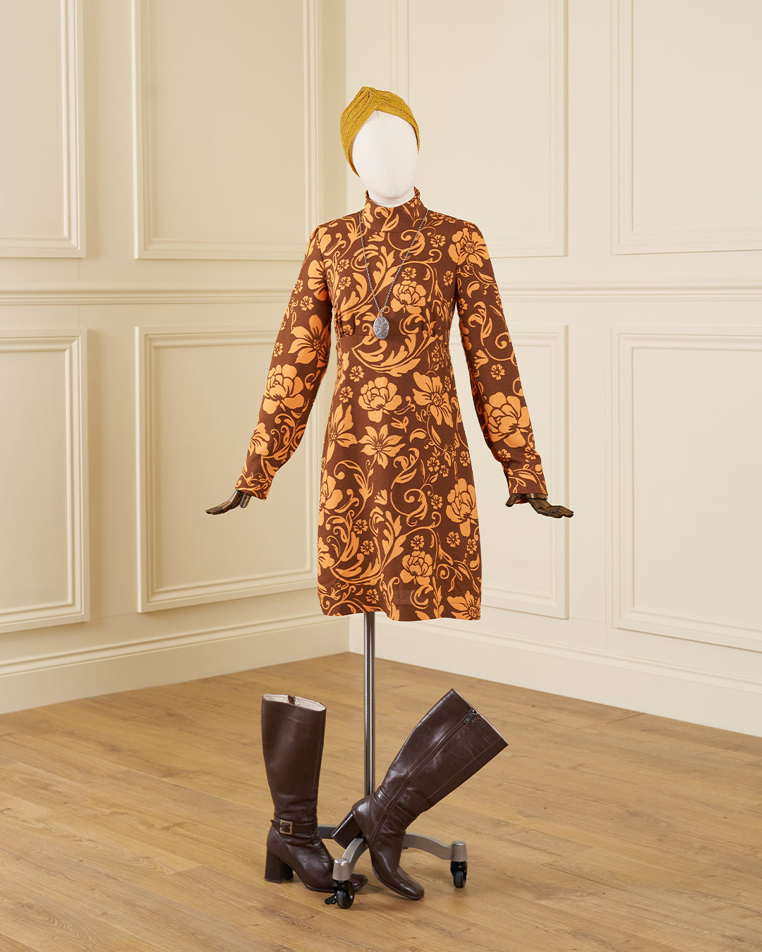 1960s Carnaby Mini Dress - Biba Bloom