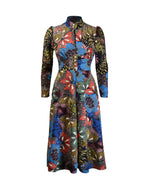 70s Barbara Keyhole Dress - Delic Print