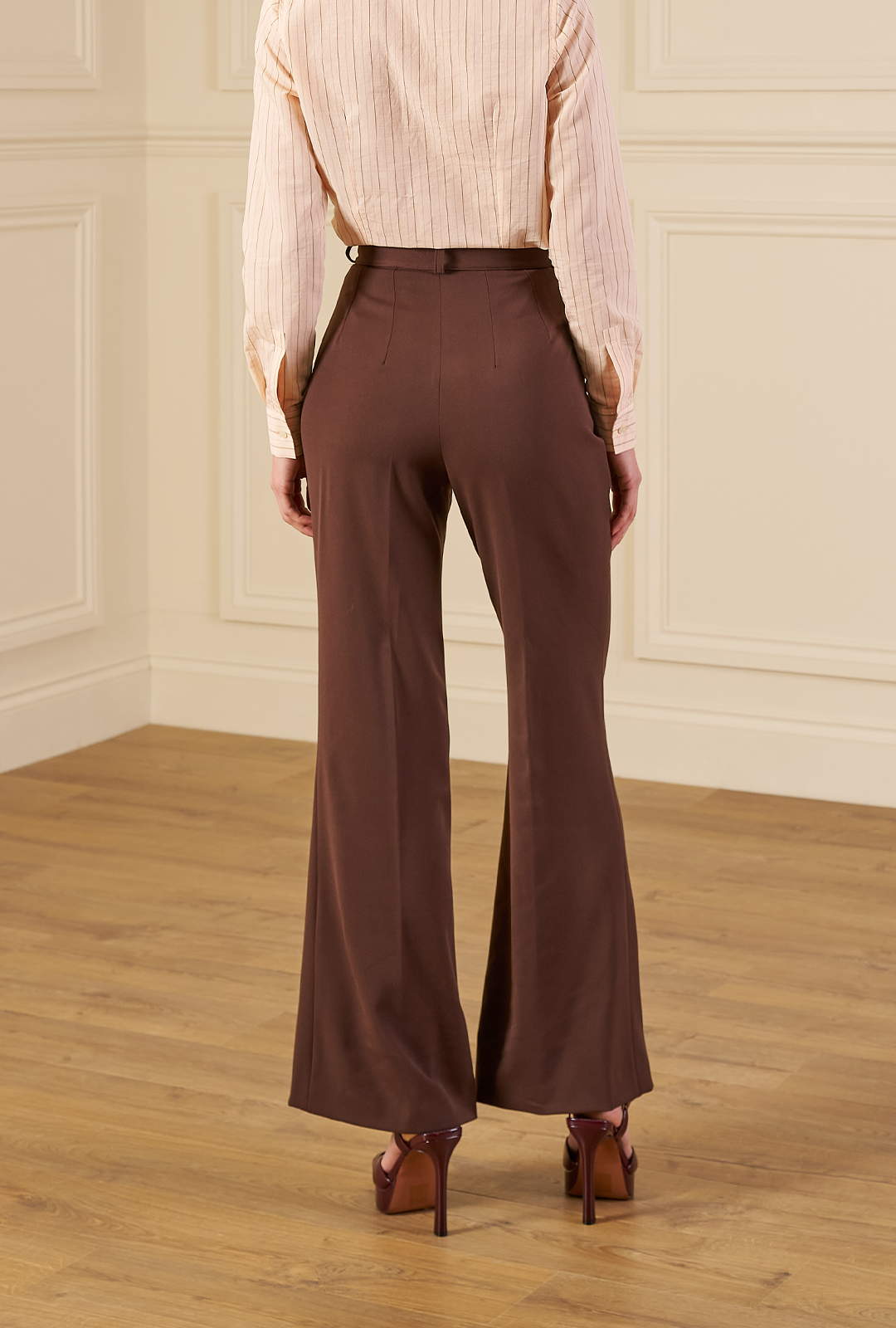 1970s Bianca Soft flare Trousers - Brown