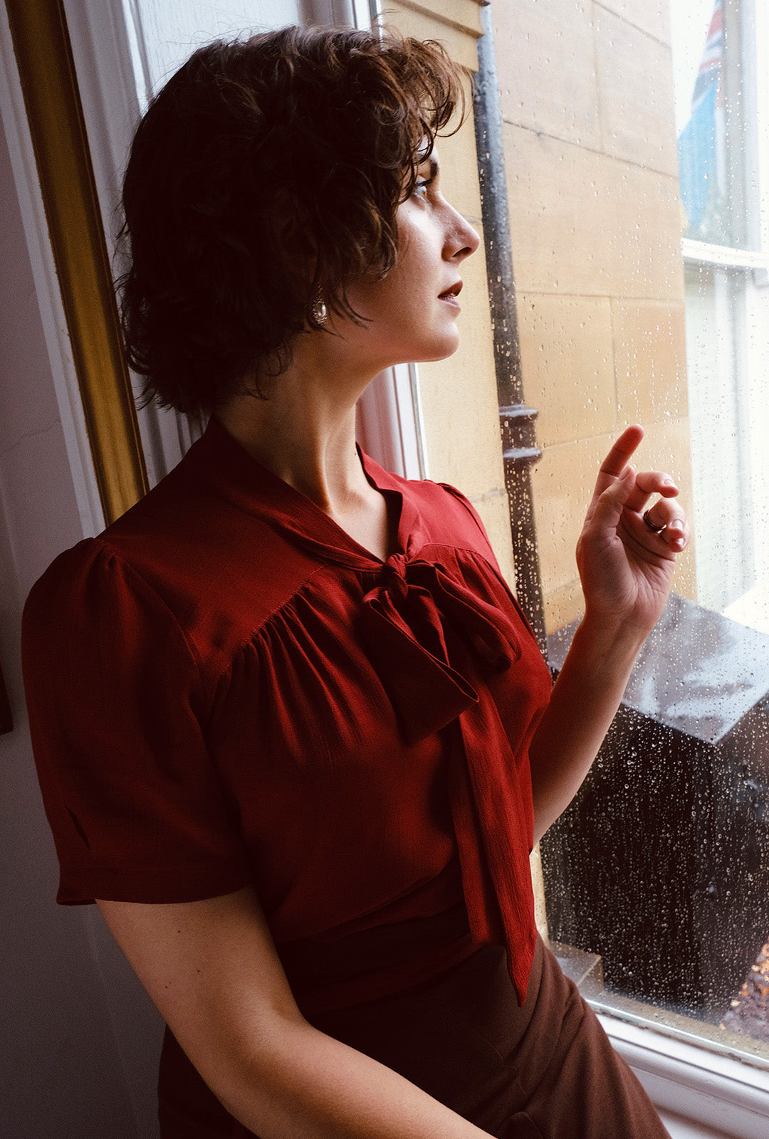 1930s Beau Blouse in Port