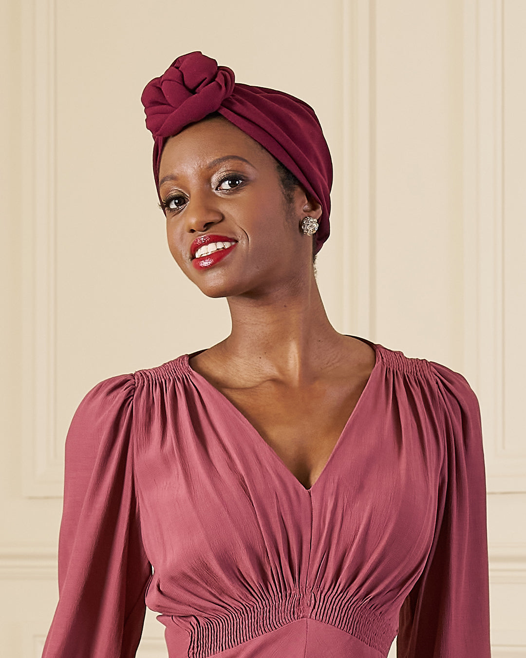 1940s Turban - Berry