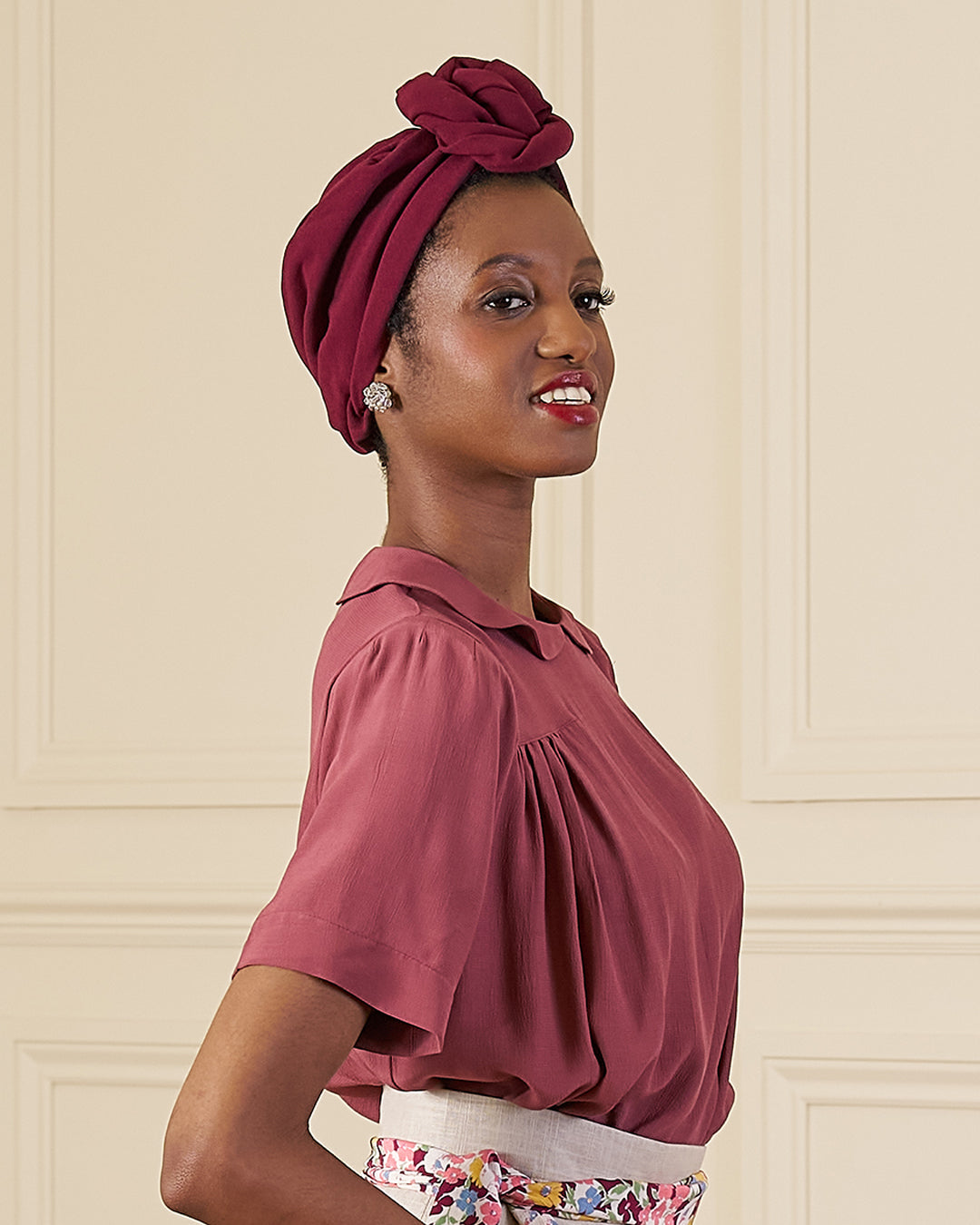 1940s Turban - Berry