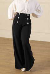 1930s Sailor Pants - Black