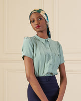 1930s Bonnie Blouse - Duck Egg