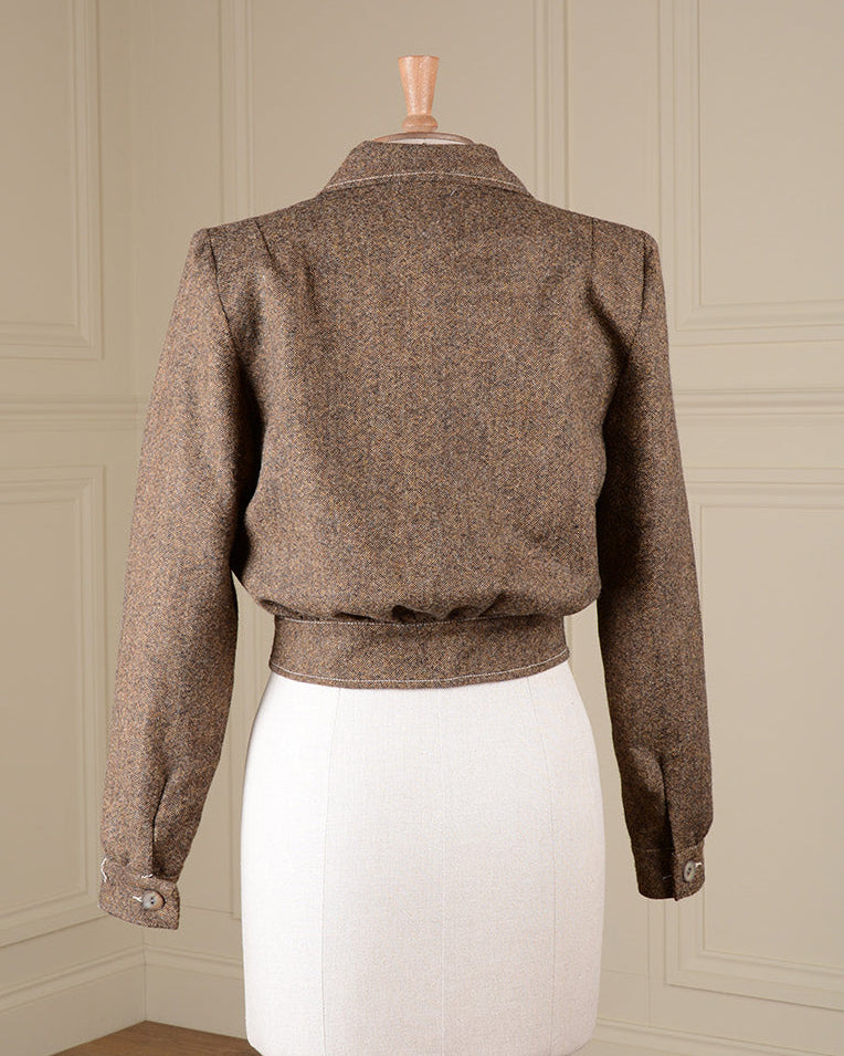 1940s Americana Button Wool Jacket - Sample